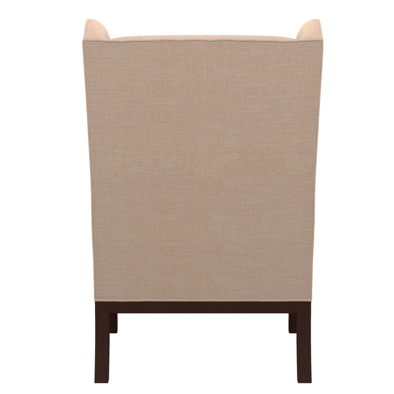 Barley Wingback Chair, F1392-Parchment, Tobacco, No