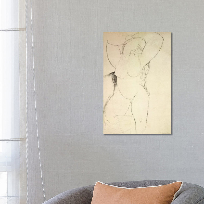 Caryatid, C.1913-14 by Amedeo Modigliani - Wrapped Canvas Print, 66.04 cm H x 45.72 cm W
