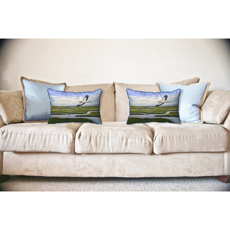 Coussin intérieur / extérieur Marsh Flying, 16 po x 20 po