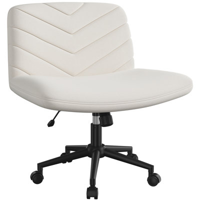 Fabric Swivel Desk Chair Office Chair with No Arms