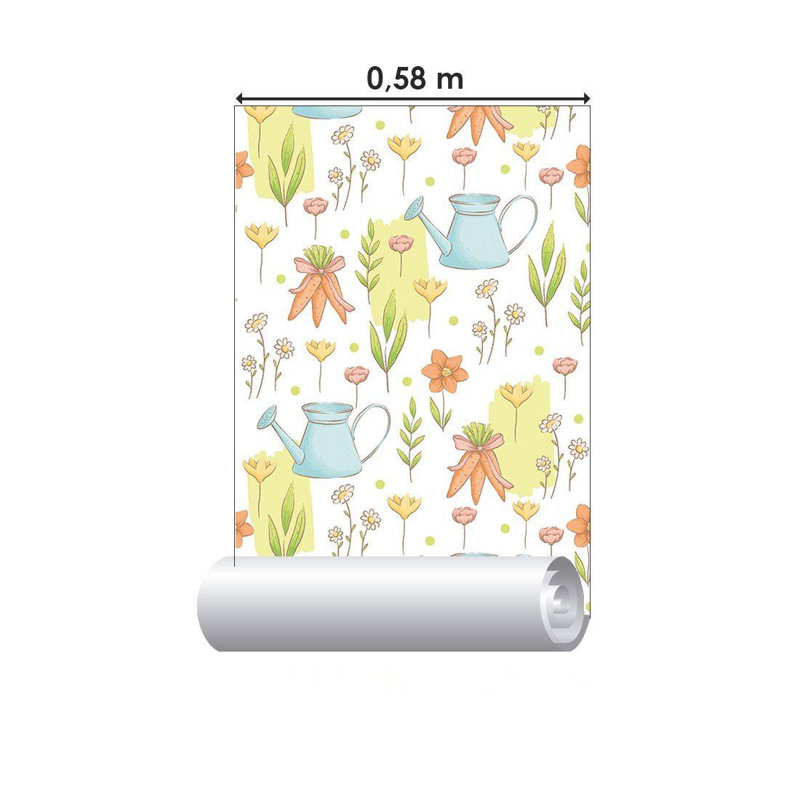 Rouleau de papier peint adhésif L 126 po x l 24 po Coppock
