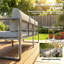 Outsunny 4 Piece Outdoor Garden Furniture Set with 3-Seater Sofa Dark Grey