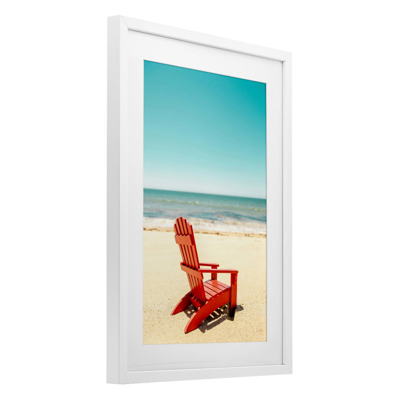 «Place For Dreams Beach», reproduction sous verre encadrée, design par Elena Chukhlebova, H 20 po x l 14 po