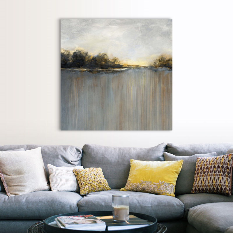 Rainy Sunset I - reproduction d'art sur toile, Toile tendue, H 48 po x l 48 po x P 1,25 po