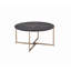 Table basse avec plateau en bois et pieds en métal, table basse de salon pour la maison