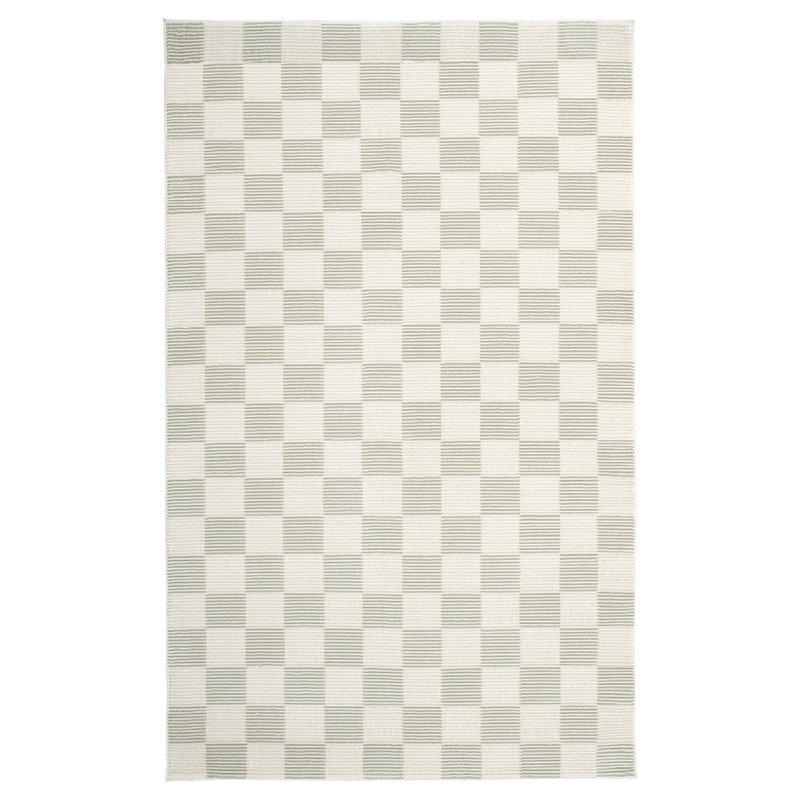 Gambit Washable Rug, Rectangle 3'11" x 6'1", Sage Green