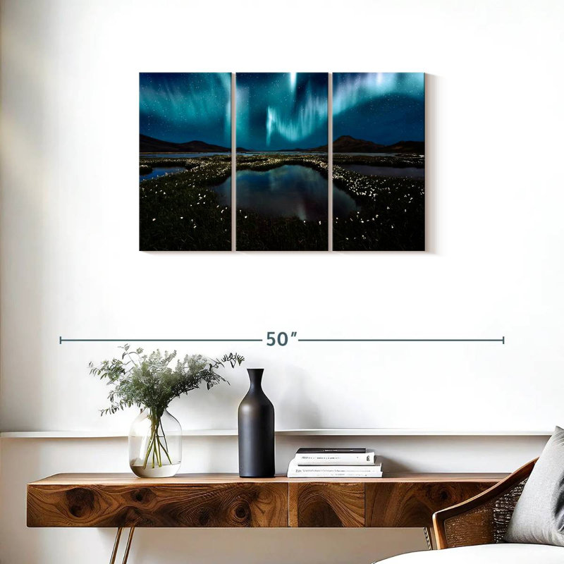 Alvord Landmannalaugar Northern Lights, H 20 po x l 33 po