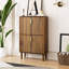 Armoire à chaussures de 23,6 po de largeur - Esthétique minimaliste pour l'entrée 2 tiroirs