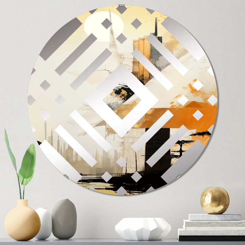 Carentan - Miroir décoratif diamant, 23,6 po x 23,6 po