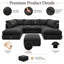 5 Seater Corduroy Corner Sofa -175015334