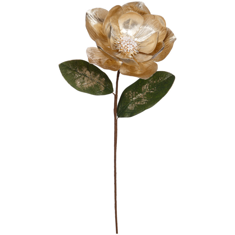 Jeweled Magnolia Stem, Large - 24 Inches Set Of 12
