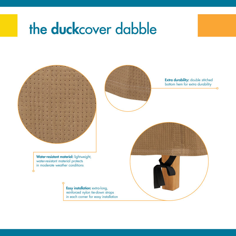 Duck Covers Essential Water-Resistant Tan BBQ Grill Cover