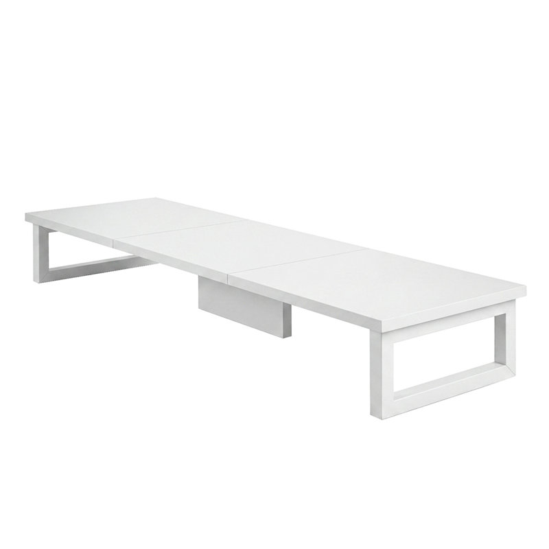 Unfinished TV Stand for TVs up to 50" with Fireplace Included, White