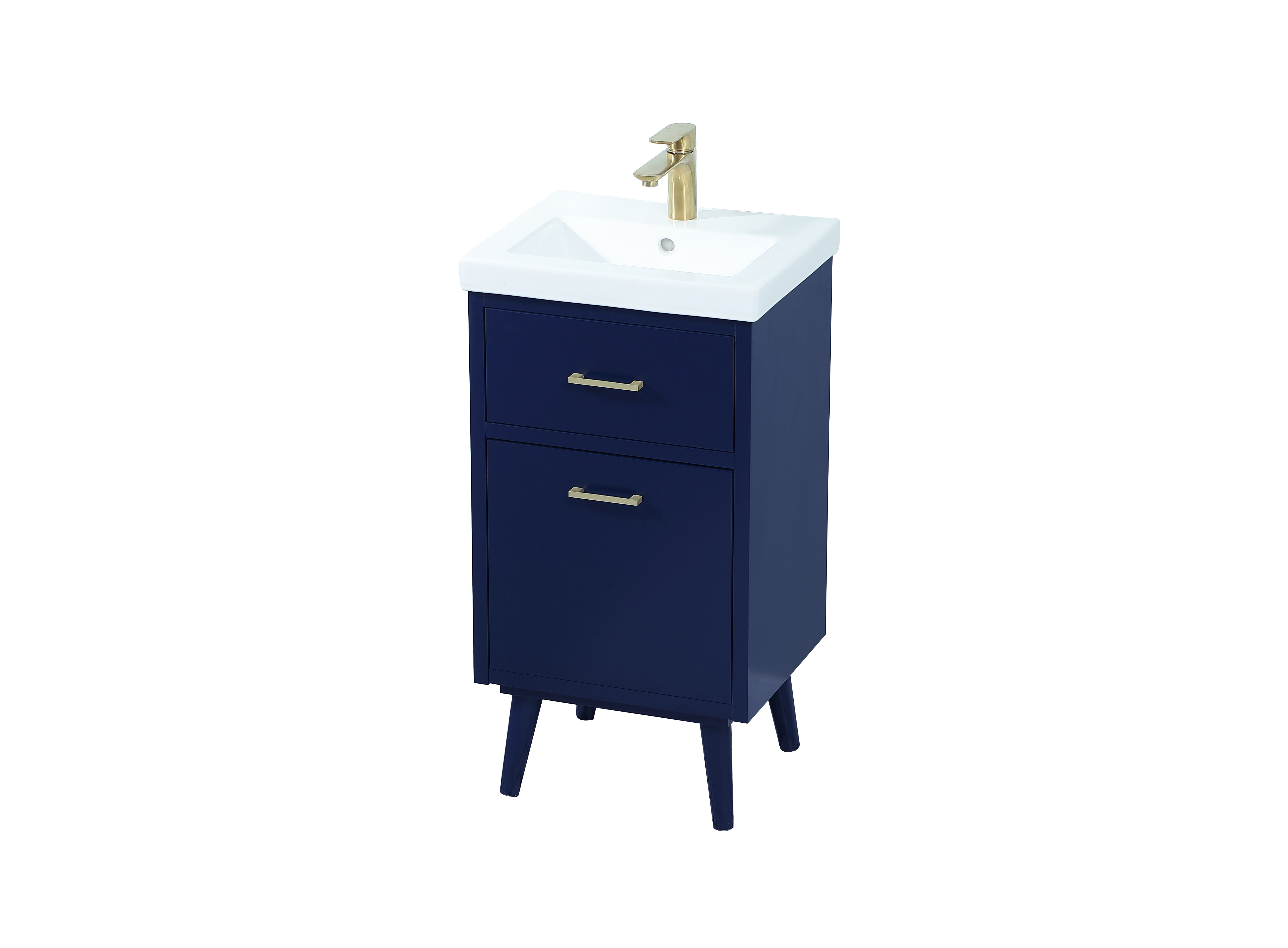 Wade Logan® Kenn 18'' Single Bathroom Vanity with Resin Top & Reviews