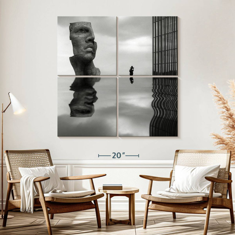 Leisha Face Reflection, 57" H x 57" W