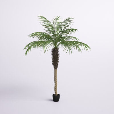 7' Artificial Potted Phoenix Palm Tree.