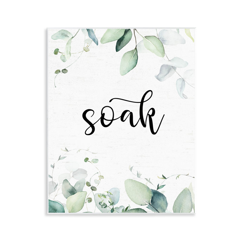 Plaque murale Soak