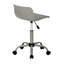 Fauteuil ergonomique - gris, dossier très large, siège pivotant contemporain, bureau juvénile, hauteur réglable