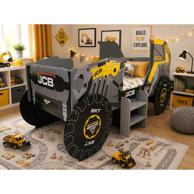 MONSTER JAM DIGatron JCB Single Bed