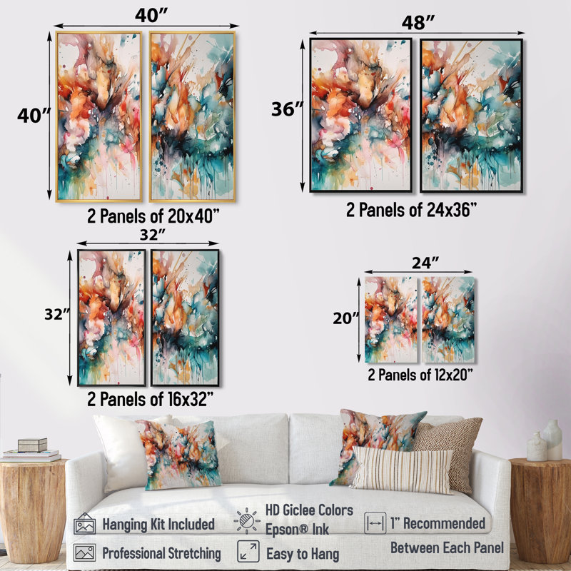 Captivating Boho Dance III - Art mural moderne 2 pièces, Impression encadrée flottante, 36'' H x 48'' W, Black
