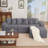 Convertible Sofa Sectional-1985326073
