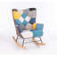 Chaise berçante rembourrée Lammons