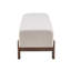 Banc rembourré en bois d'hévéa Modern-124244997