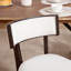 Ensemble de 2 chaises de salle à manger rembourrées rustiques avec cadres en bois massif-930793357-931295394