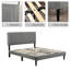 Cadre de lit double avec tête de lit Ebern Designs-935015573-935015572