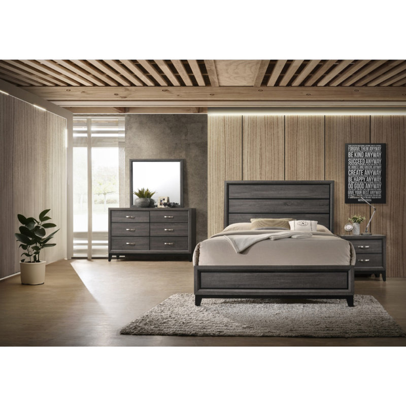 Ensemble de chambre à coucher standard 4 pièces Webster, Double