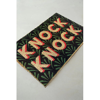 Premium Doormat, 15.7 x 23.6 inches | 100% Coir Fiber, 0.6 inches Thick | Durable PVC Non-Slip Underside | Stylish Brown Color | Perfect for Indoor & Outdoor Use, Enhances Entryway Aesthetics