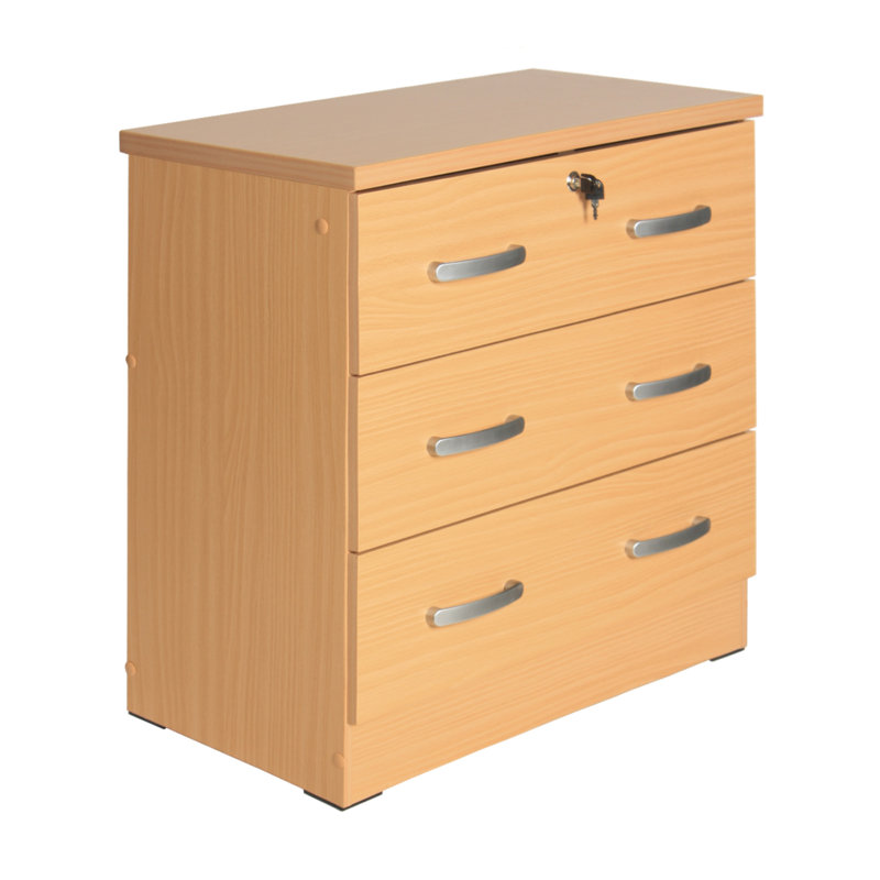 3 Drawer Chest, Beech