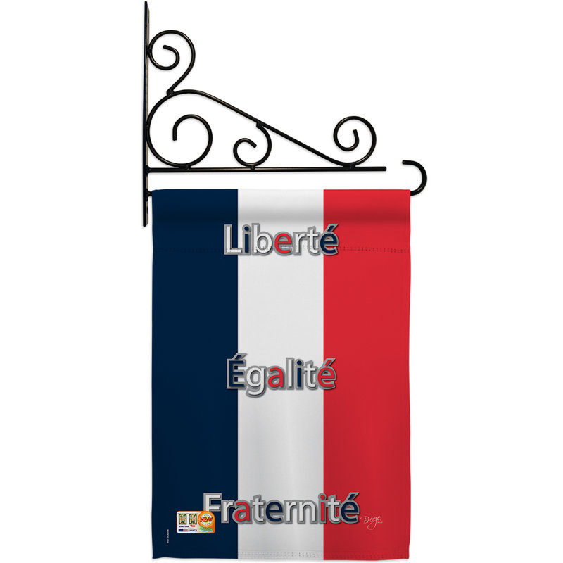 Double Sided 18.5'' H x 13'' W Polyester Flag Set