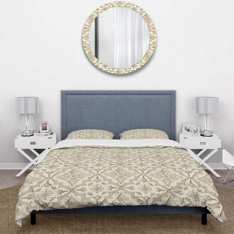 Ensemble de housse de couette Traditional, Housse de couette simple et deux taies décorative