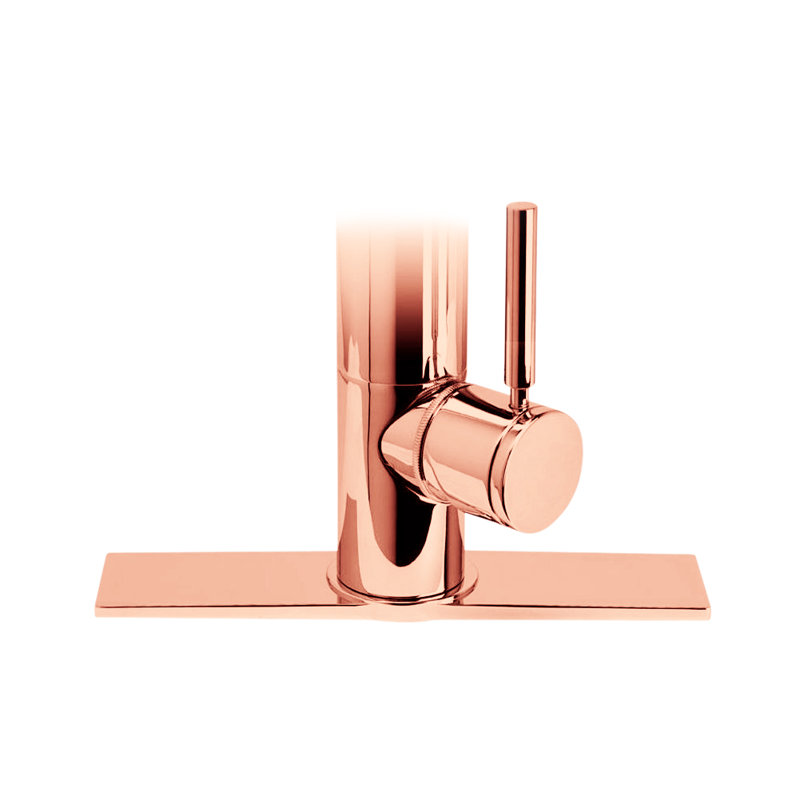 Contemporary 10" Escutcheon Plate, Polished Copper