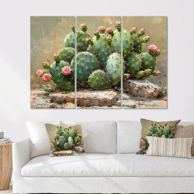 Shoshana - Floral Cactus Wall Decor Set