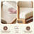 22.83'' Upholstered Accent Chair With Wooden Legs And Rattan Arms,mid-century Armchair For A Bedroom Or Living Room