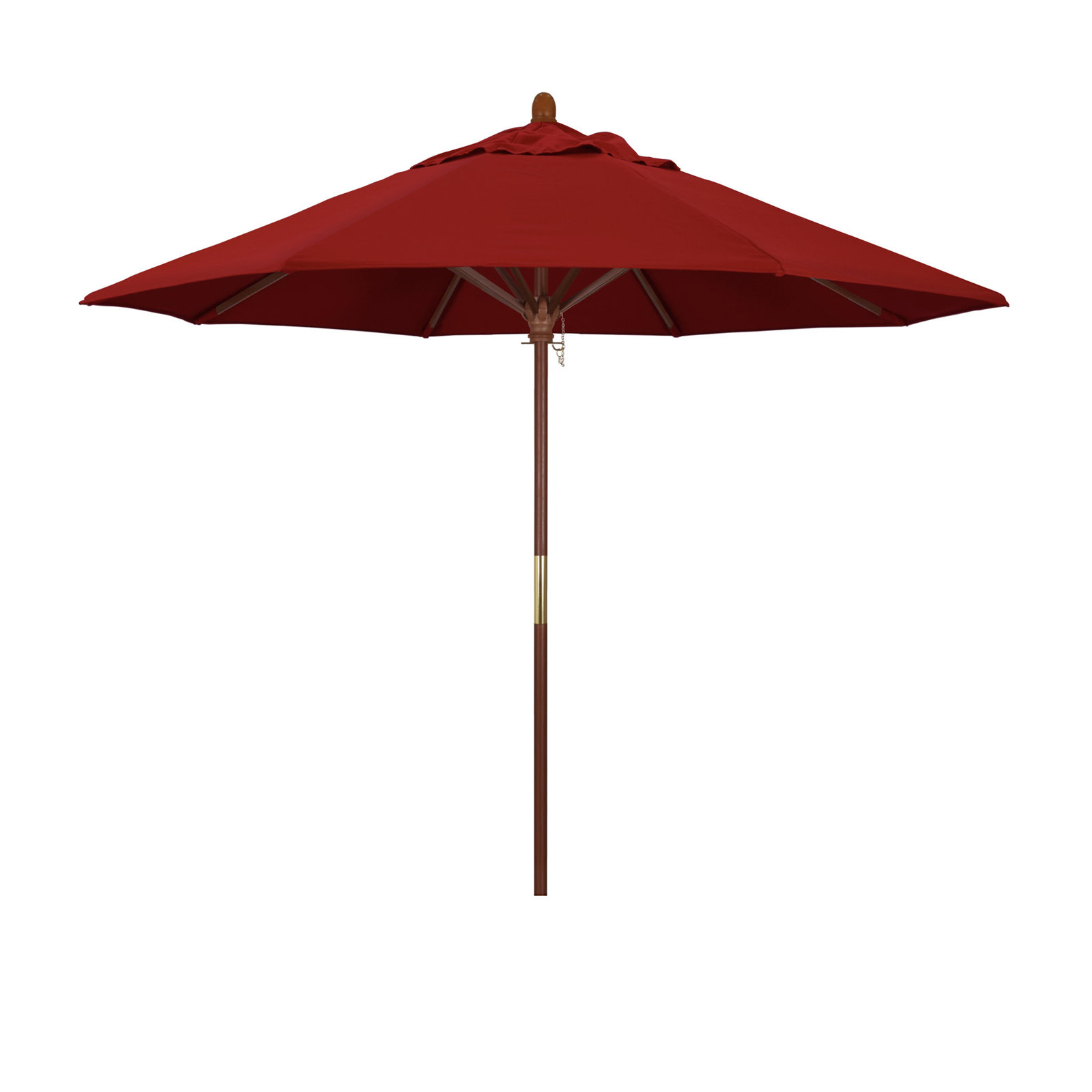 Manford 108'' Sunbrella® Outdoor Umbrella, Canvas Jockey Red Sunbrella® Canvas