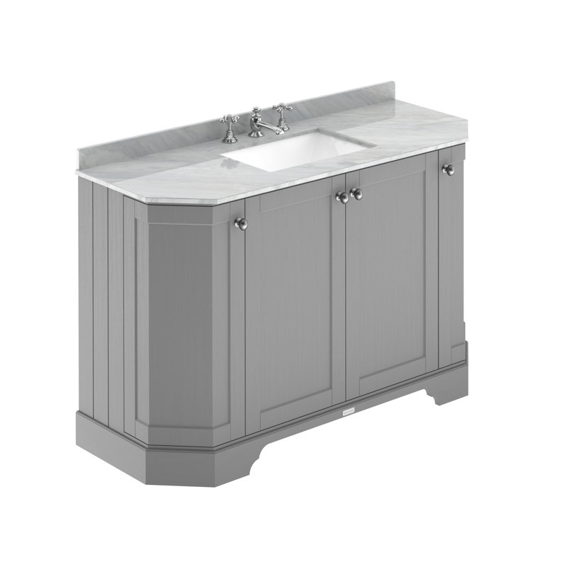 Old London 1200mm Free-standing Single Vanity, Storm Grey, Grey
