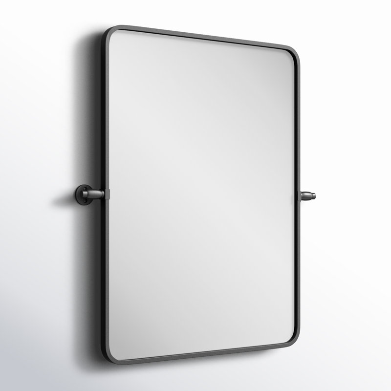 Belfield Metal Wall Mirror, 20" x 24", Silver