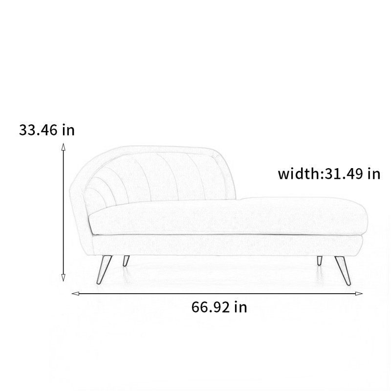 Comfortable solid wooden chair, Left Hand Facing