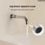 Système de douche à pluie haute pression 10 po, robinet de baignoire avec valve à pression équilibrée-107226377