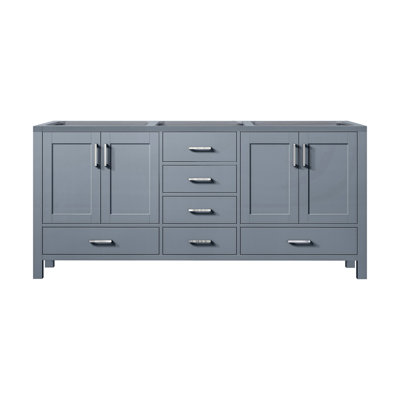 Dark Grey Double Bath Vanity 60 In. W X 22 In. D