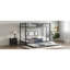 Lit superposé simple TG au-dessus de simple avec lit gigogne simple, noir-1767790974
