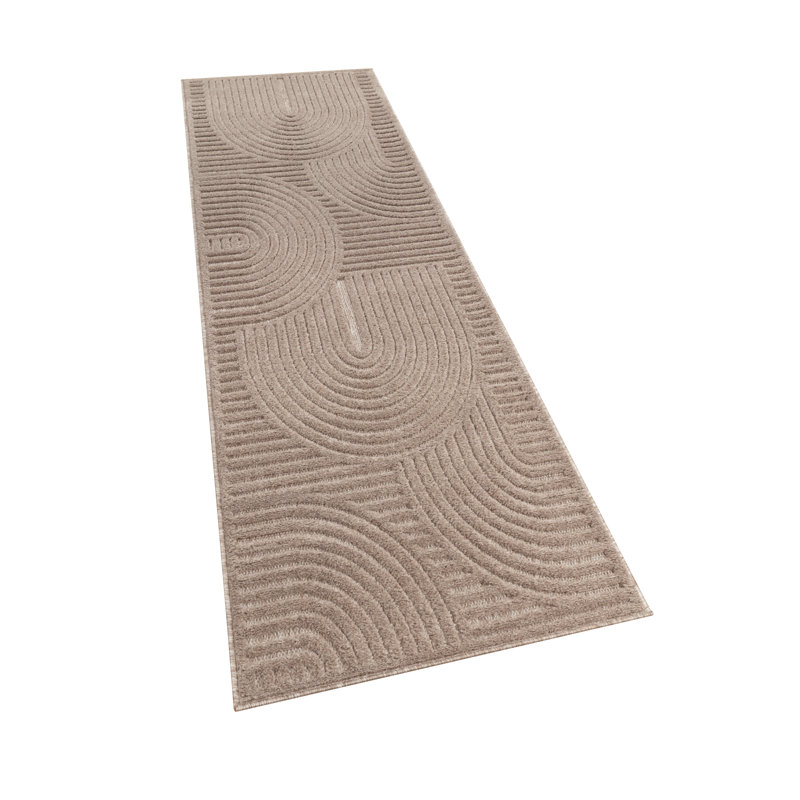 Livorno Machine Woven Beige/Blue/Brown/Grey/Light Grey/Teal Rug, Runner 80cm x 250cm, Beige