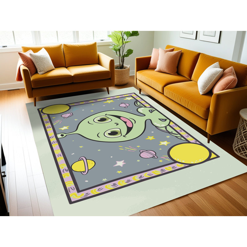 Tapis pour enfant Zoomie Kids, Rectangulaire 2 pi x 3 pi