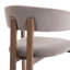 Amara Dark Brown Fabric Dining Chair-1120215965