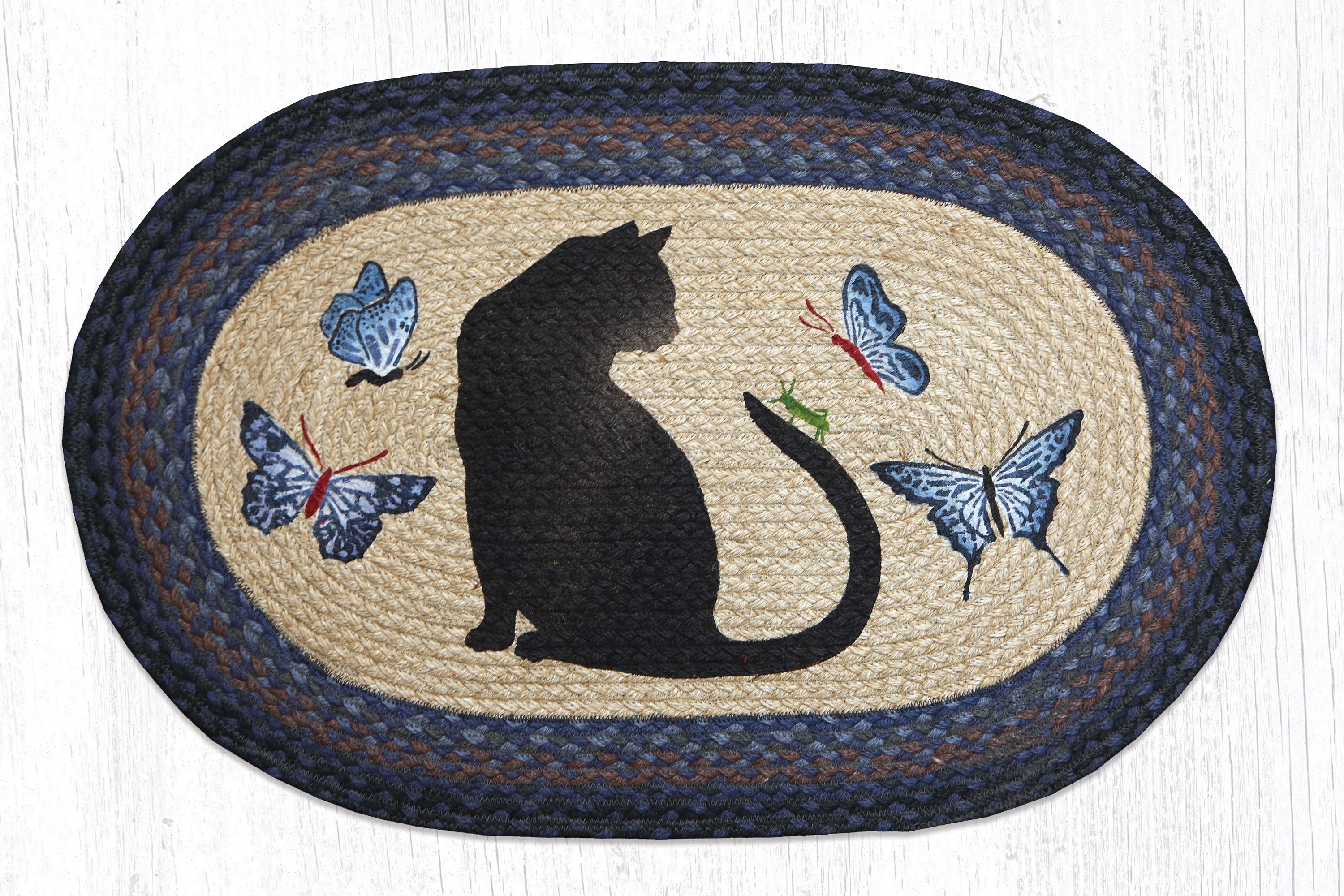 Earth Rugs Cat/Grasshopper Printed Area Rug & Reviews - Wayfair Canada