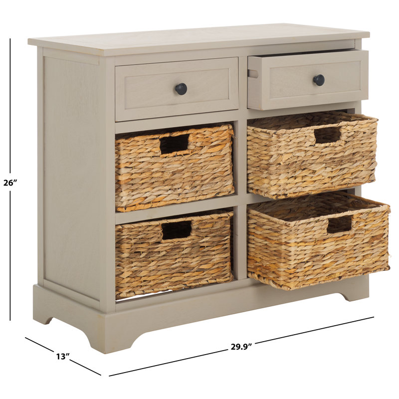 Painswick Solid Wood Accent Chest, Vintage Gray