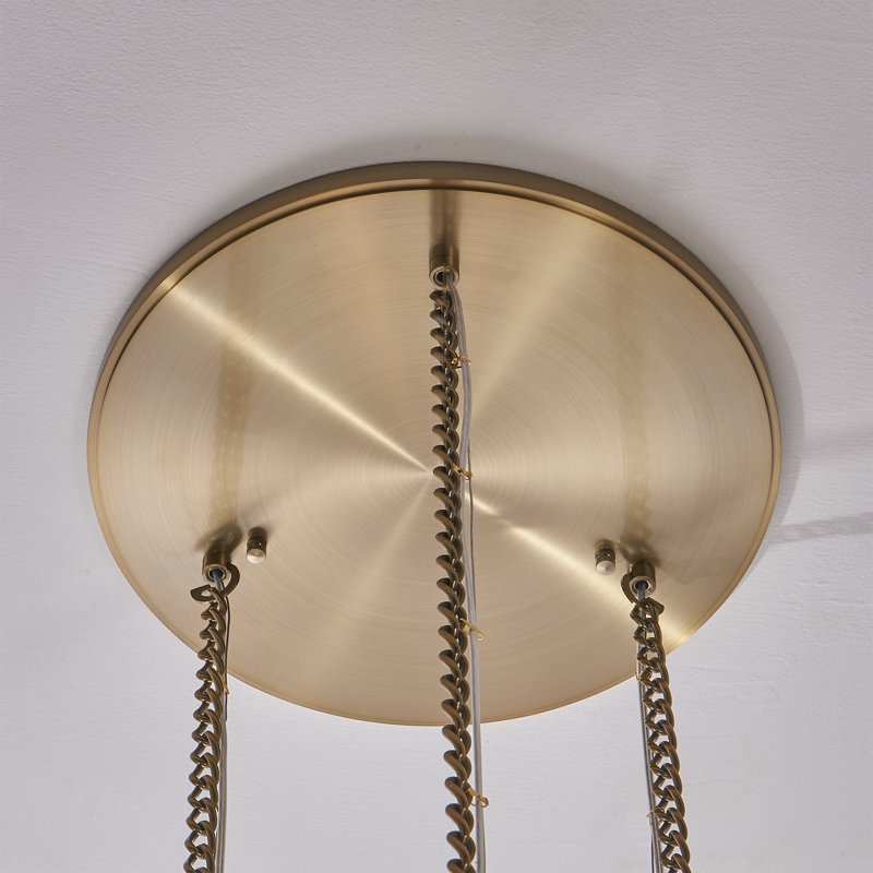 Flint 3 LT Winter Brass Multi-Pendant Kalco